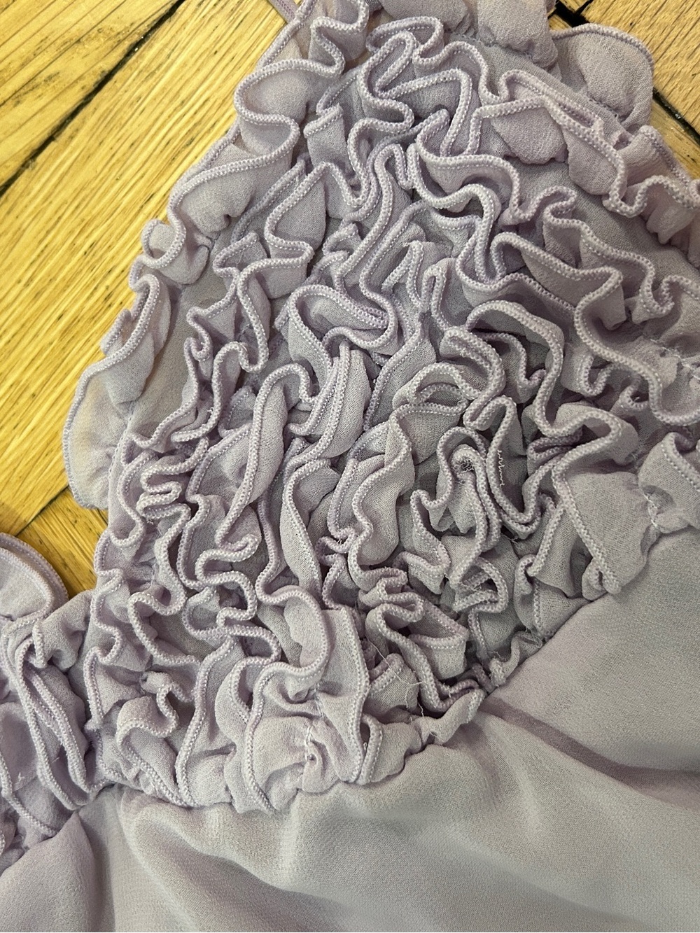 Lavender Ruffle Lace Slip - Picture 3 of 3